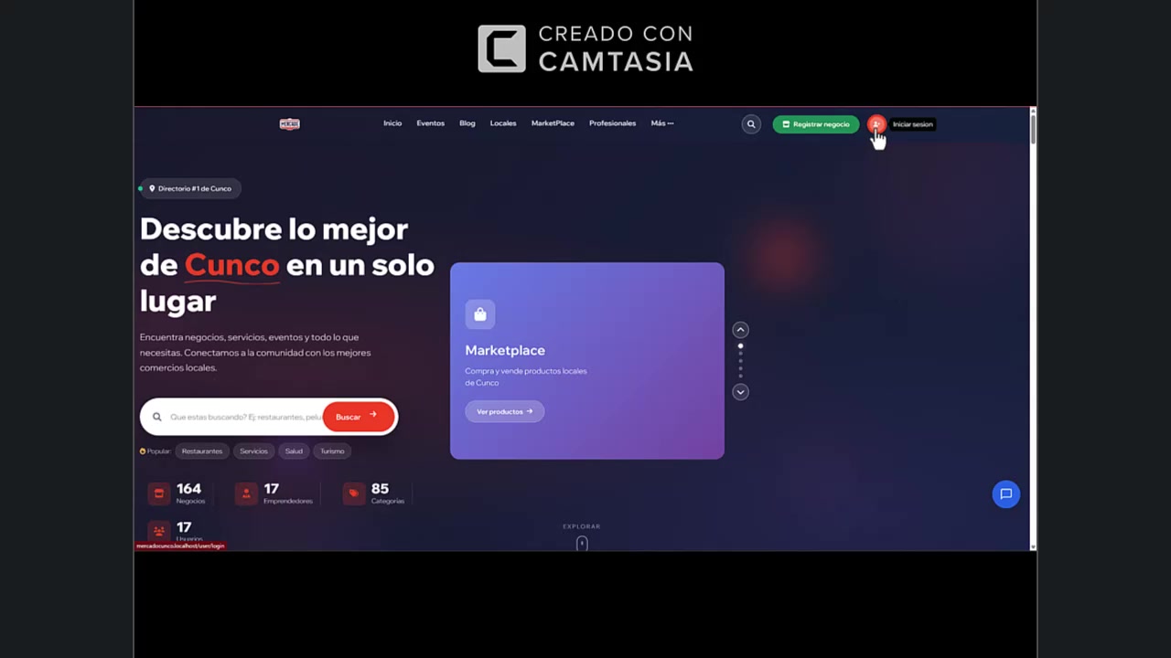 Botón de iniciar sesión