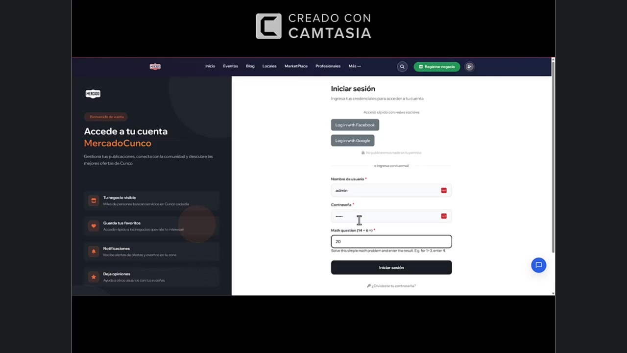 Captcha matemático