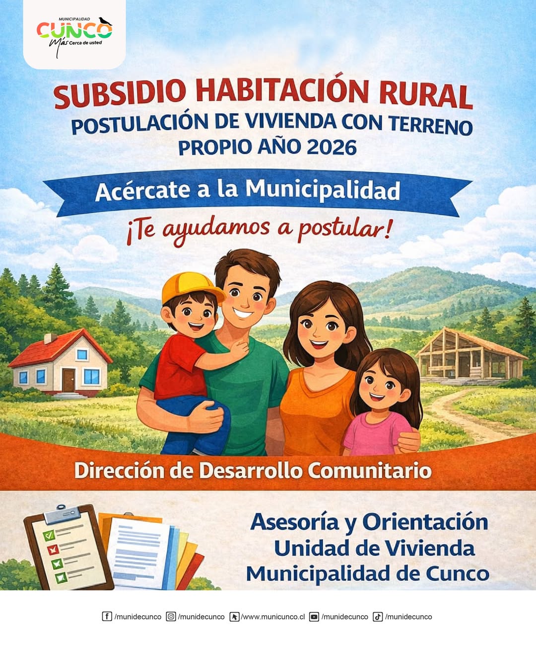 Postulación al Subsidio Habitacional Rural 2026