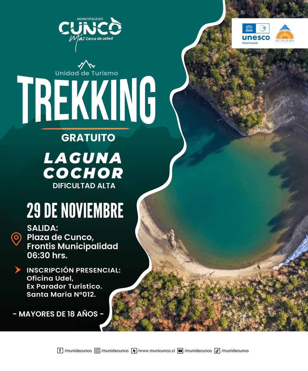 Trekking a Laguna Cochor: Inscripciones Abiertas