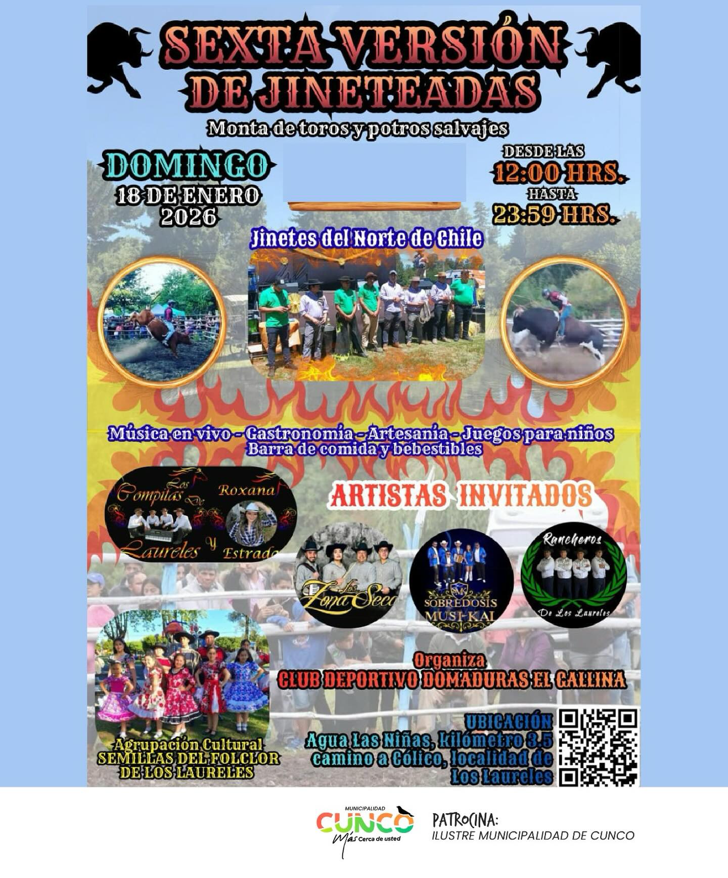 Sexta Versión de Jineteadas en Cunco