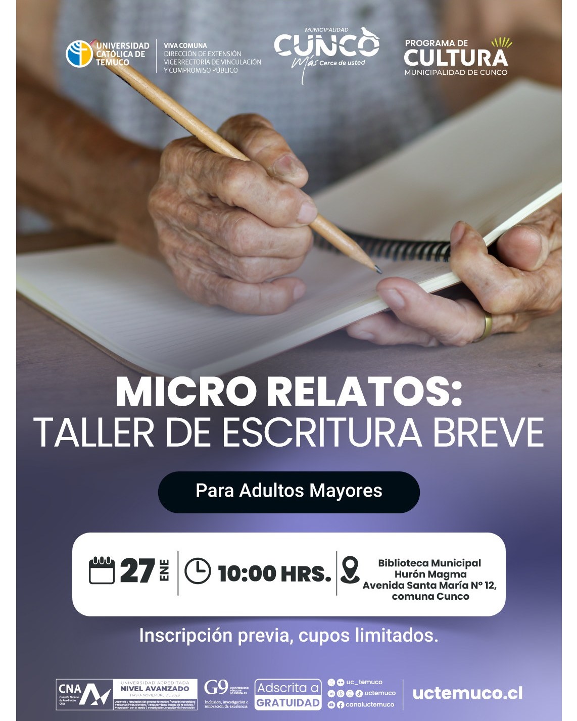 Taller de Escritura Breve para Personas Mayores