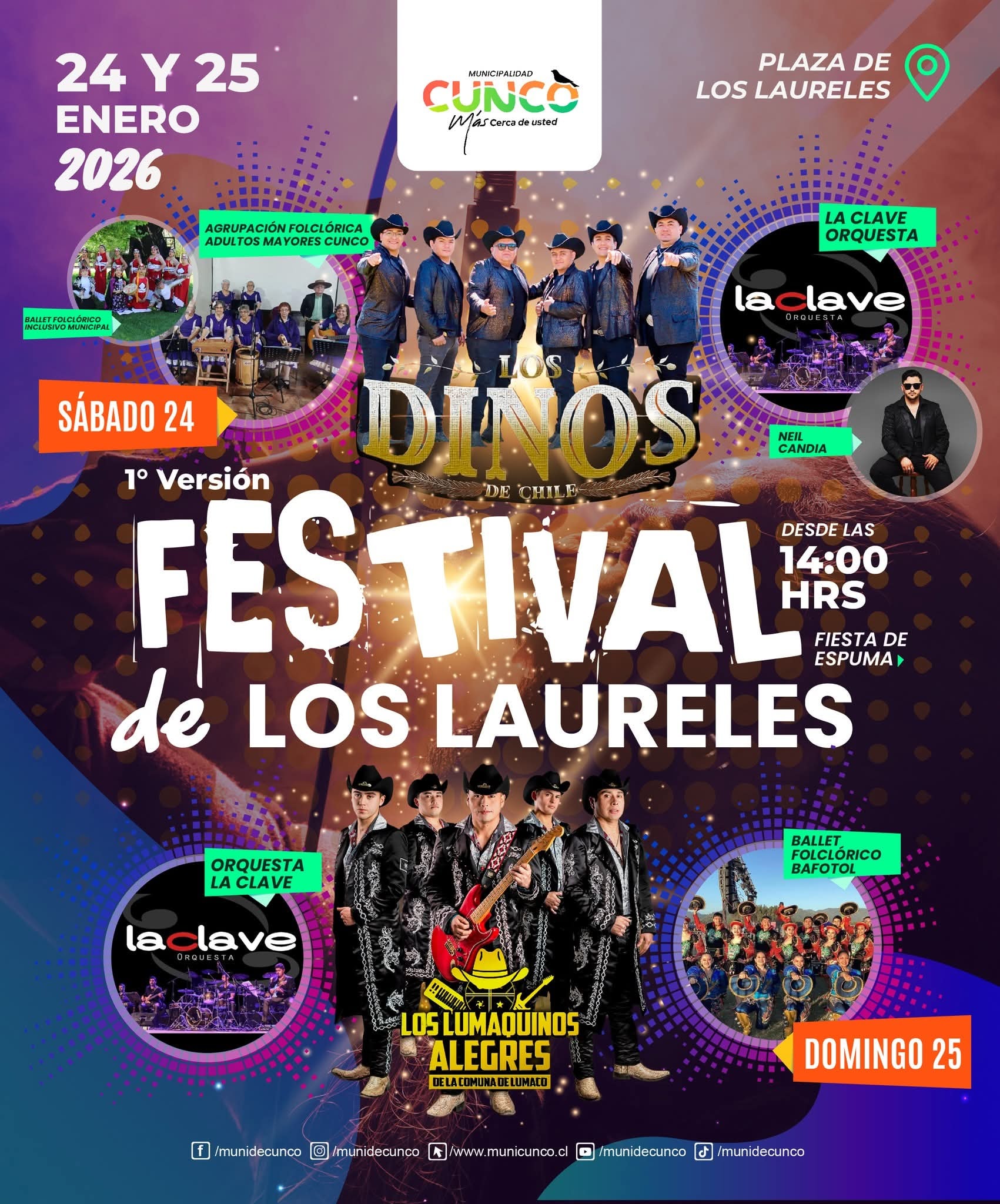 Festival de Los Laureles - 24 Enero: Actividades y Shows