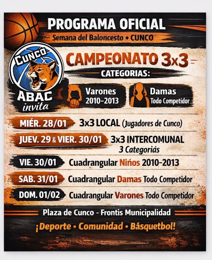 Torneo 3x3 - 28 Enero: Categoría Infantil Varones