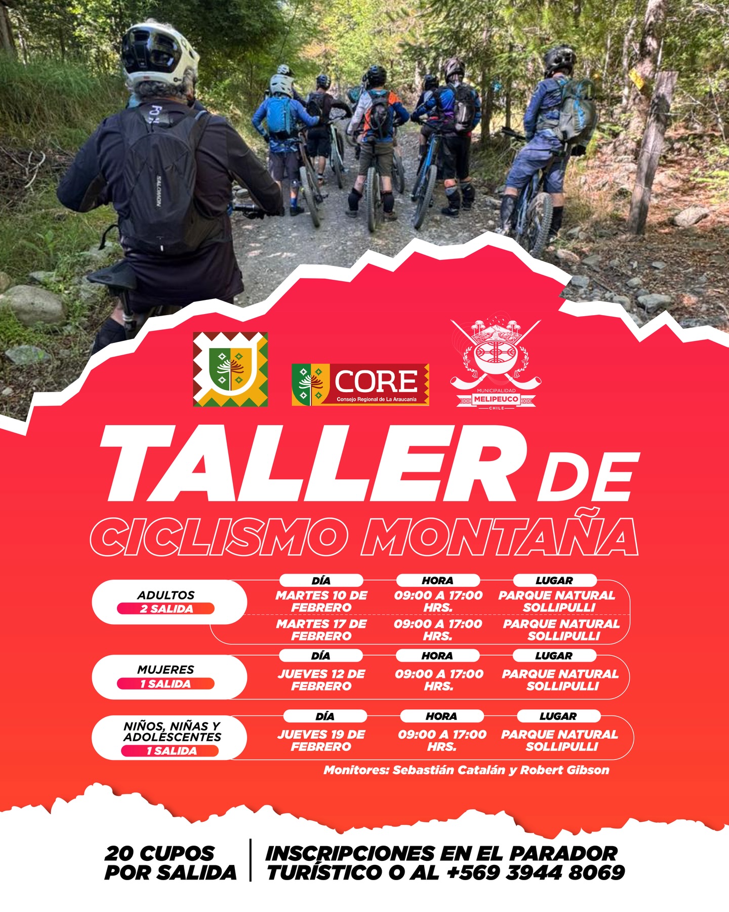 Taller de Ciclismo de Montaña - 19 Febrero: Niños y Adolescentes