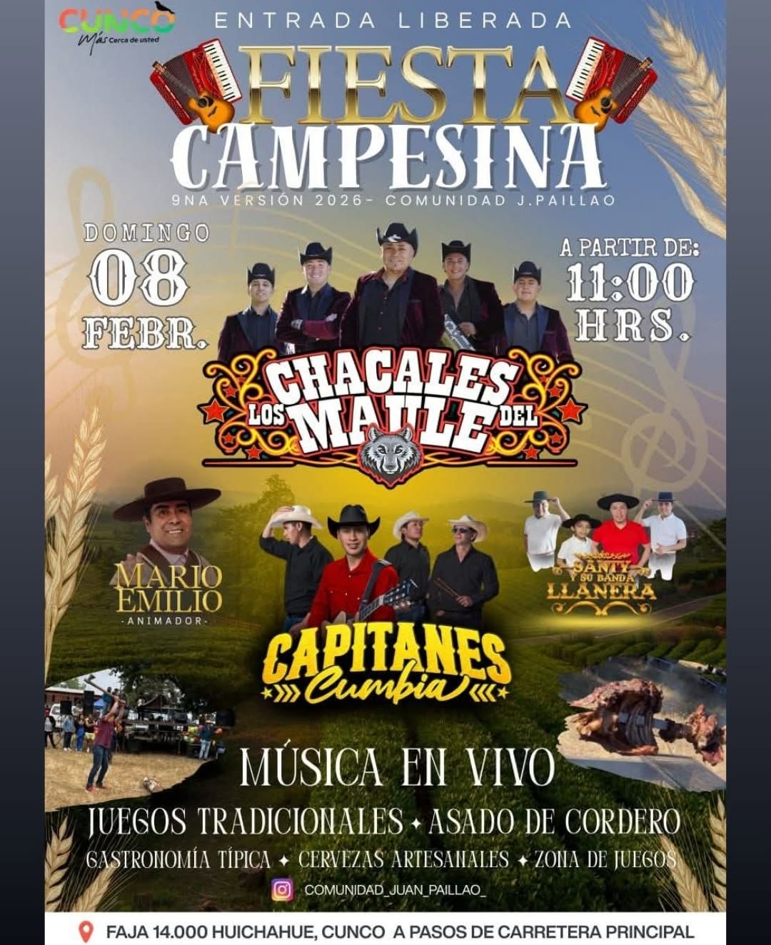 Fiesta Campesina Los Diamantes de Allipén - 07 Febrero