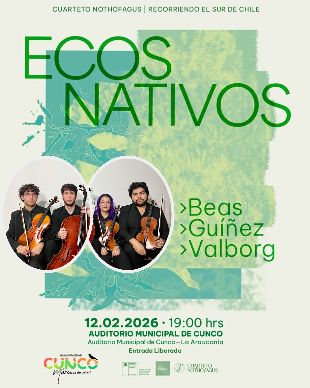 Cuarteto Nothofagus en Cunco - 12 Febrero 2026