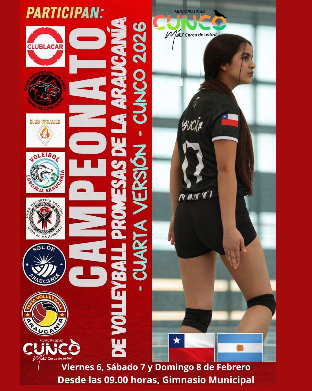 Gran Final del Campeonato de Voleyball en Cunco