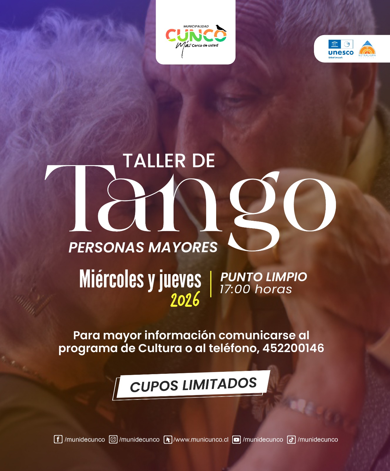 Taller de Tango para Personas Mayores en Cunco