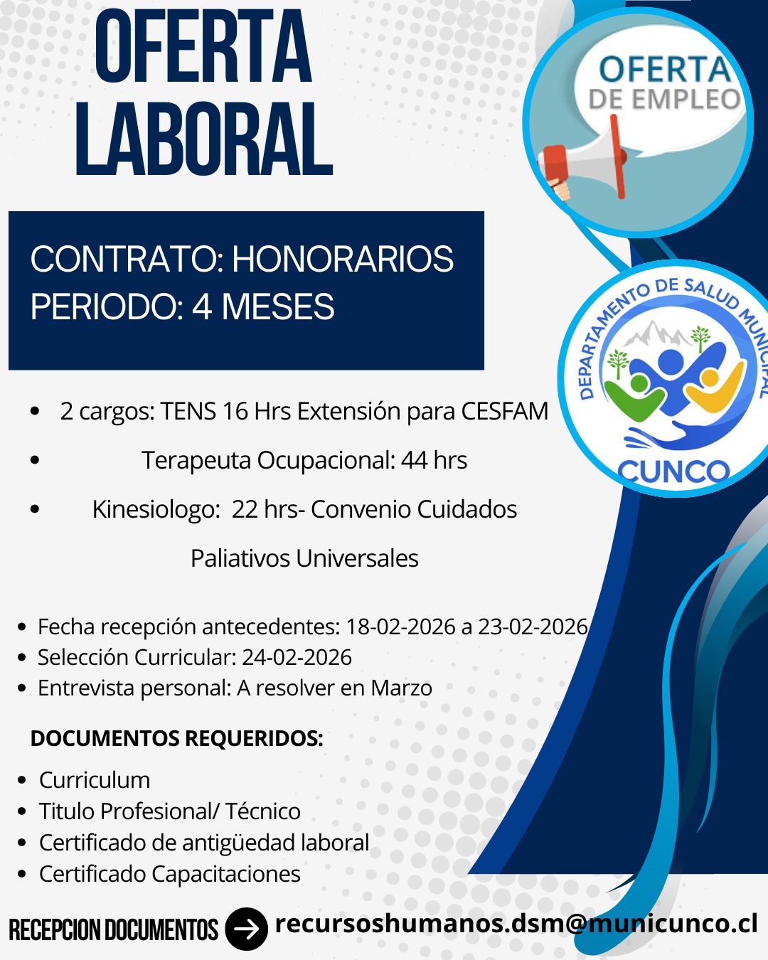Oferta Laboral en Cunco - Oportunidades de Empleo