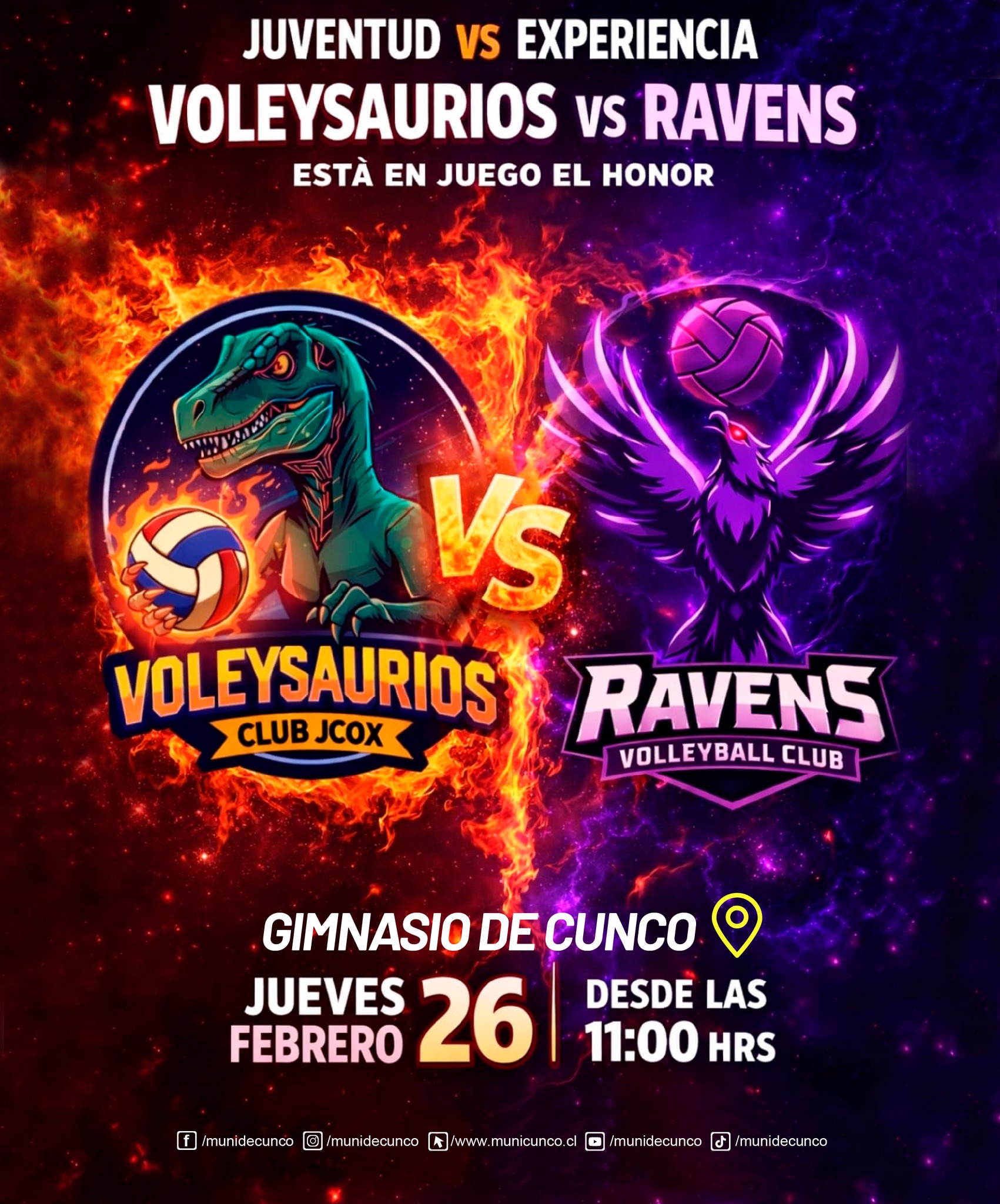 Partido Amistoso de Voleibol: Voleysaurios vs Ravens