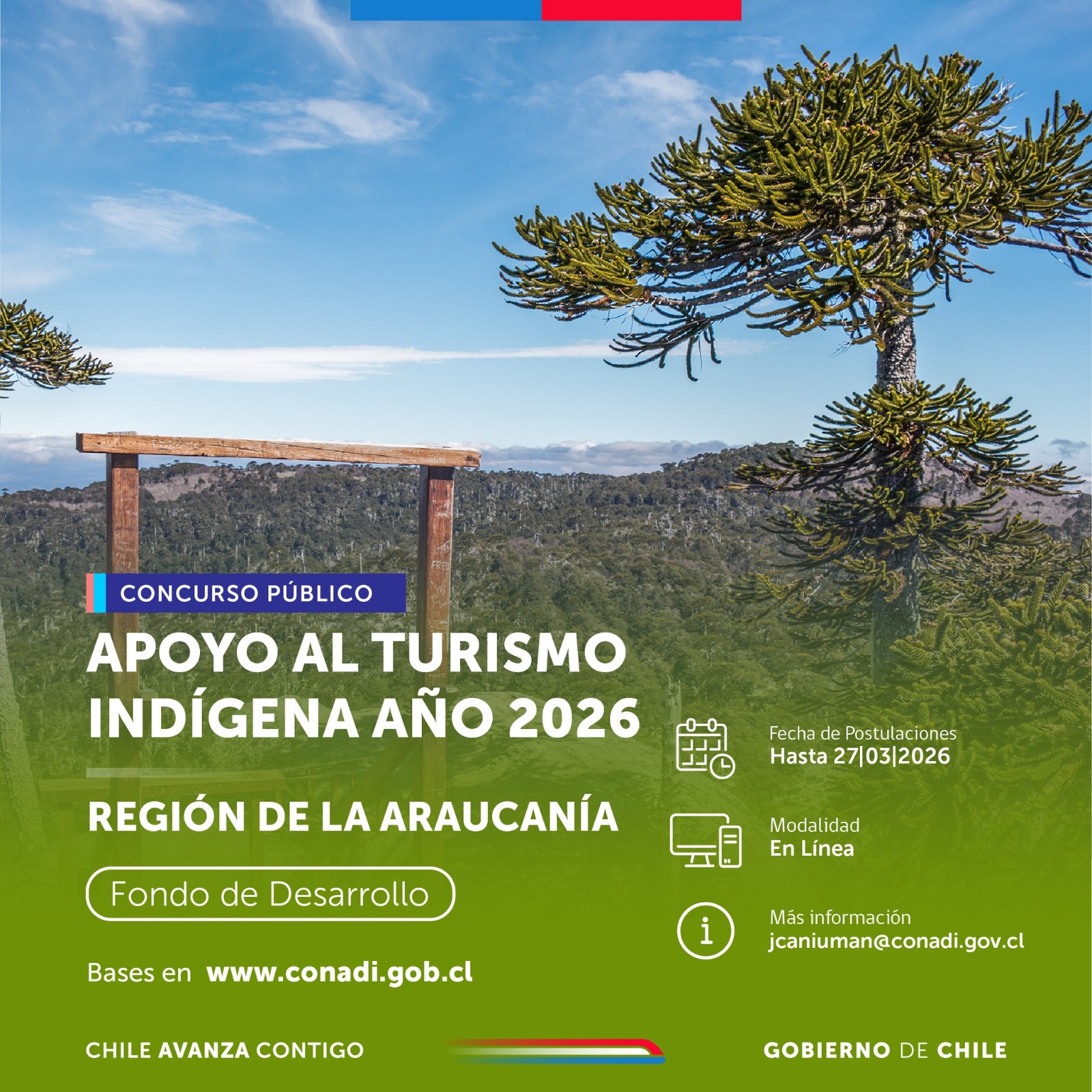 Concurso Público para Apoyo al Turismo Indígena 2026
