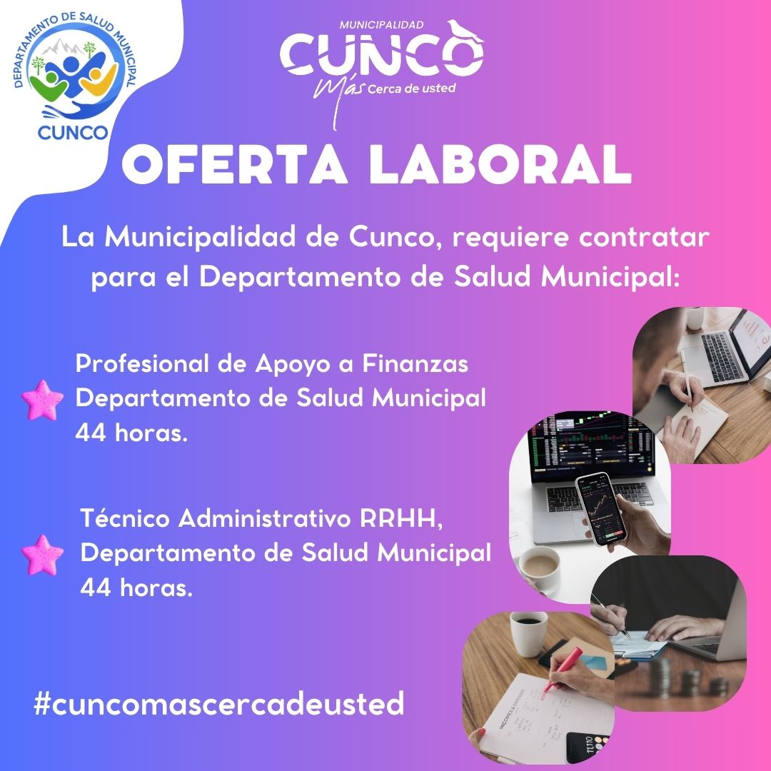 Profesional de Apoyo a Finanzas - munidecunco