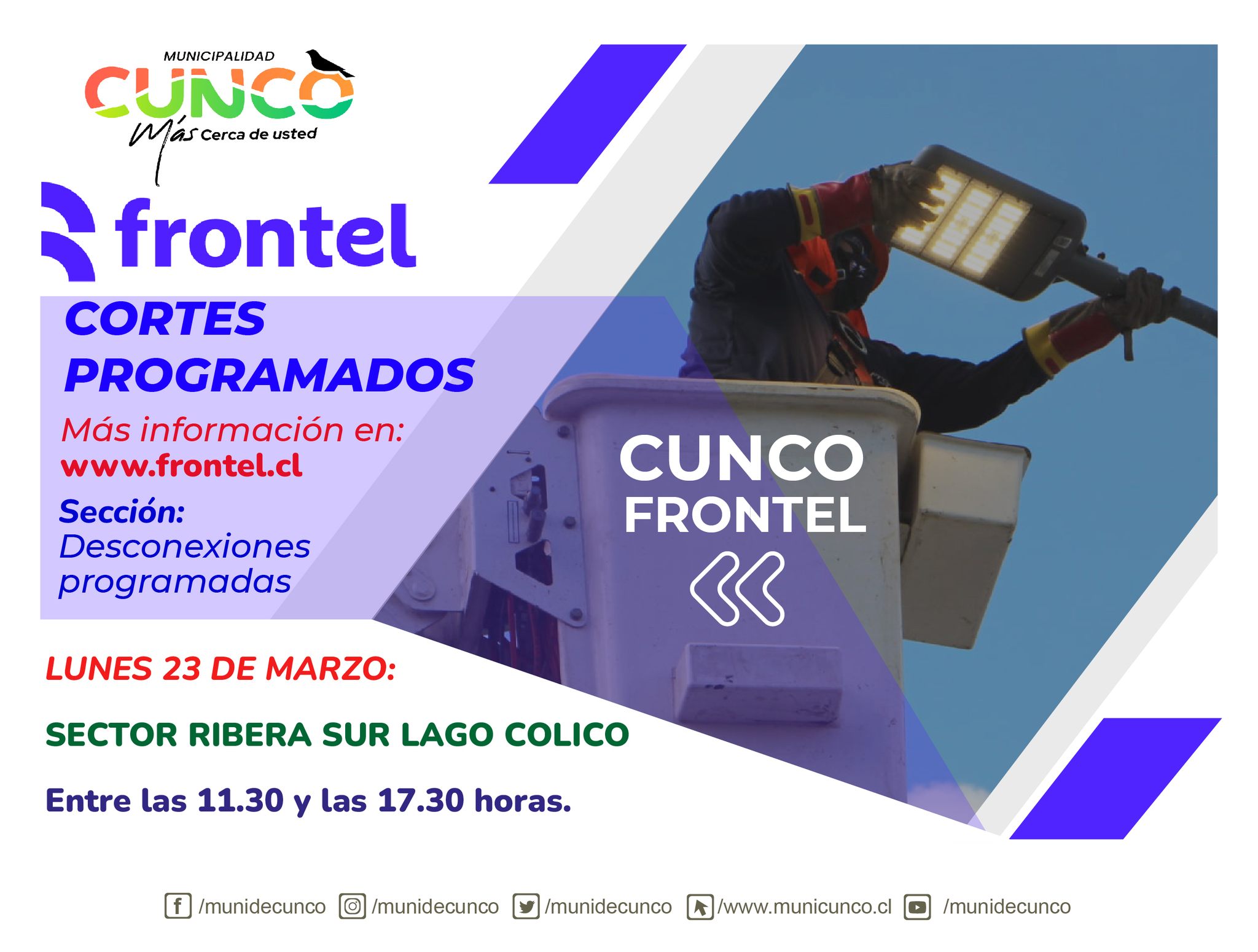 Programa de Abastecimiento de Agua Potable en Cunco