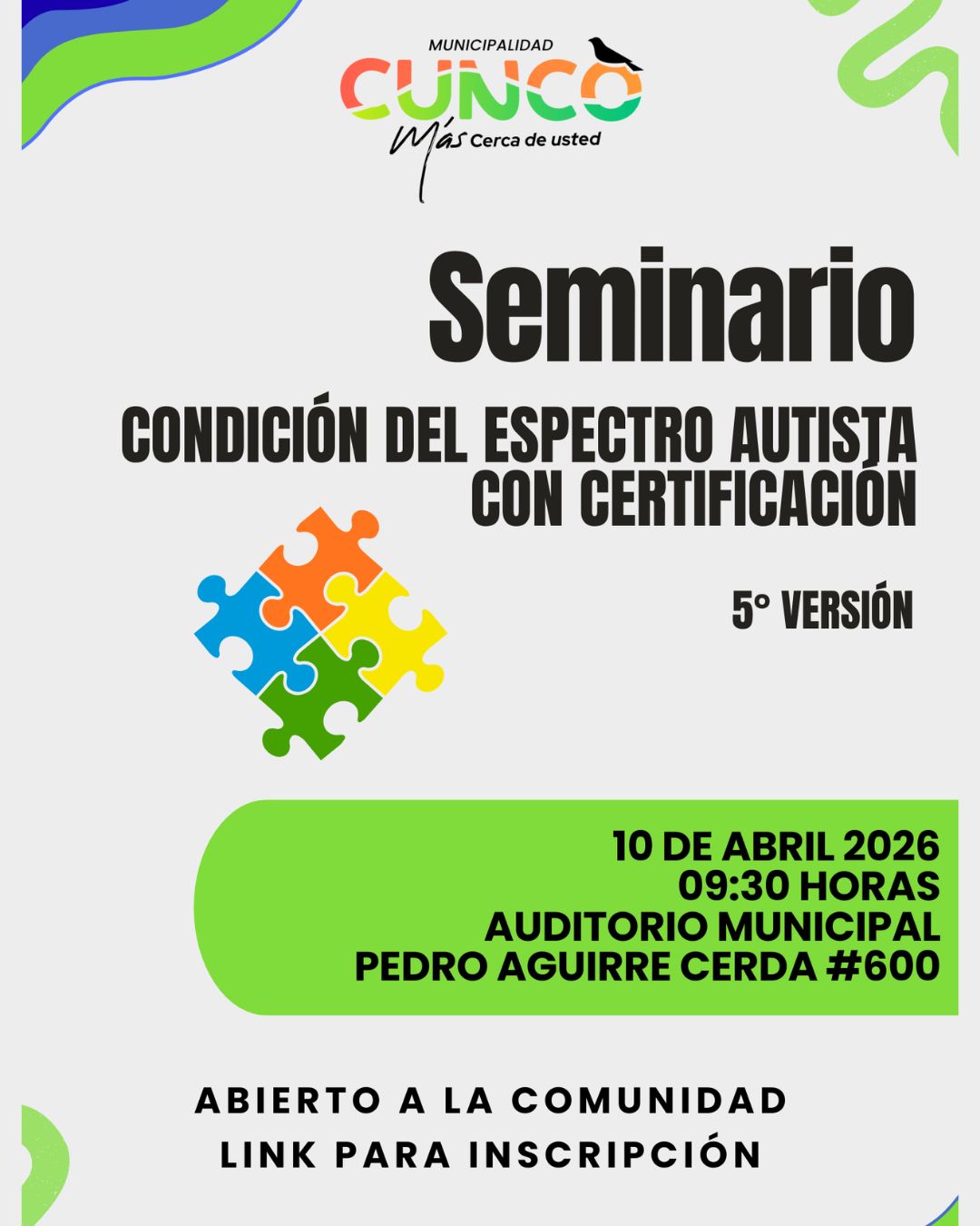 5° Seminario sobre Condición del Espectro Autista