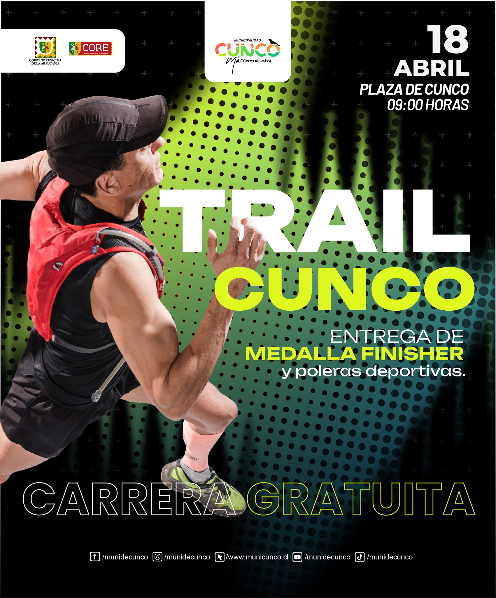 Trail Cunco - 18 Abril: Carrera Gratuita