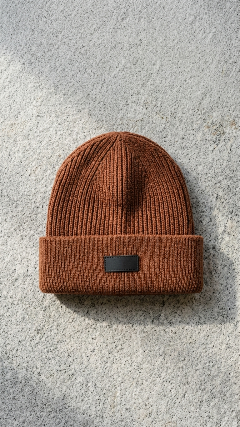 Gorro Beanie Terracota | Double AA Fitted Chile — Paleta Tierra