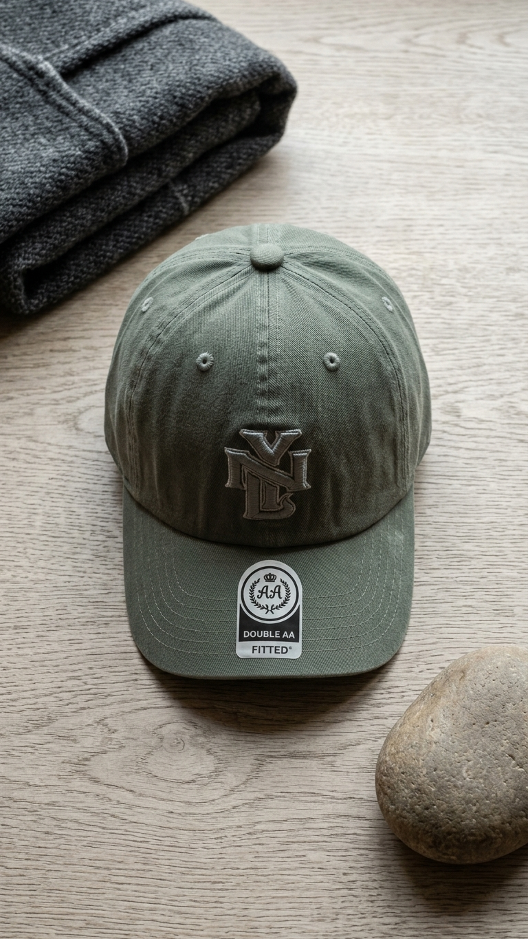 Jockey NY Dad Hat Verde Oliva Tono a Tono | Double AA Fitted Chile