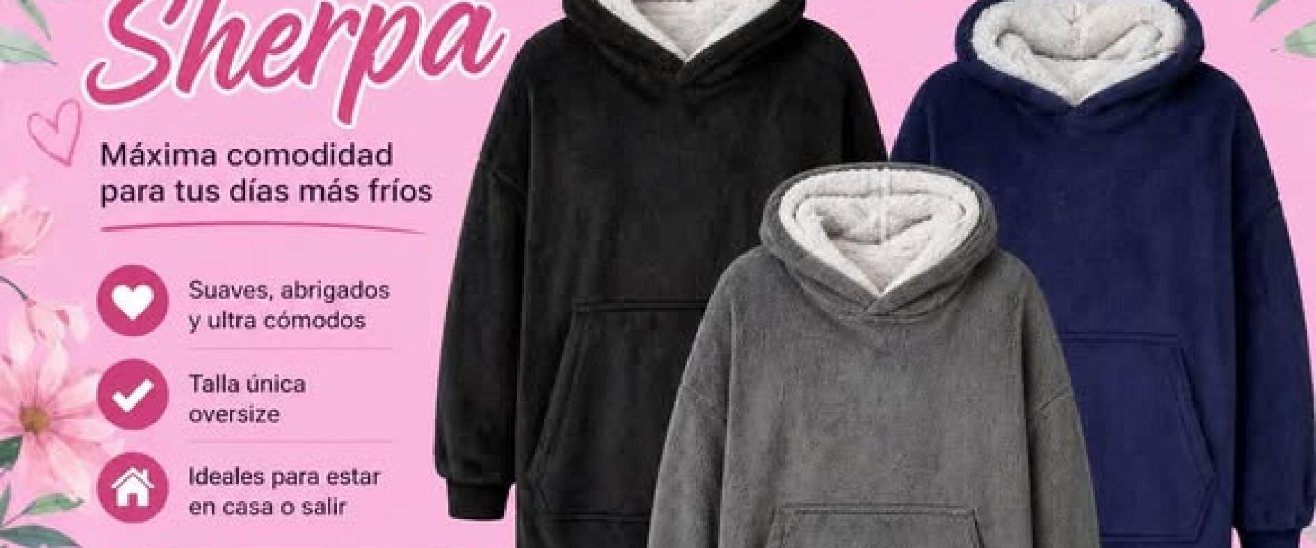 Polerón Sherpa Largo Talla Única Oversize