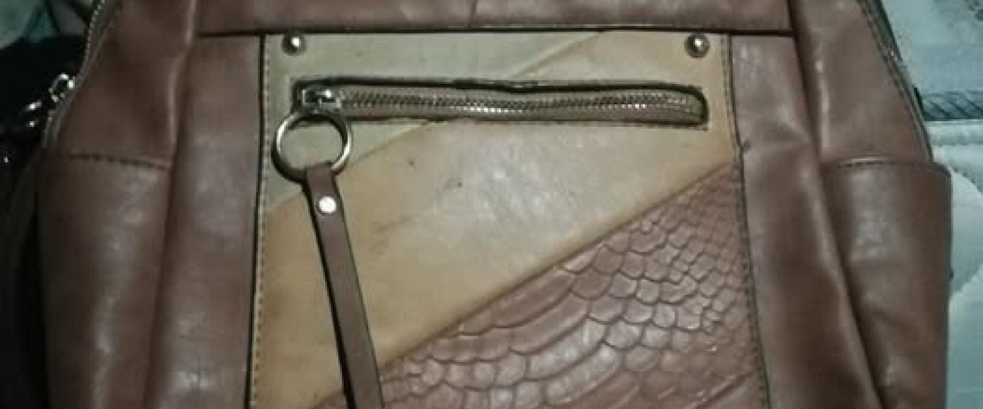 Mochila de cuero para mujer