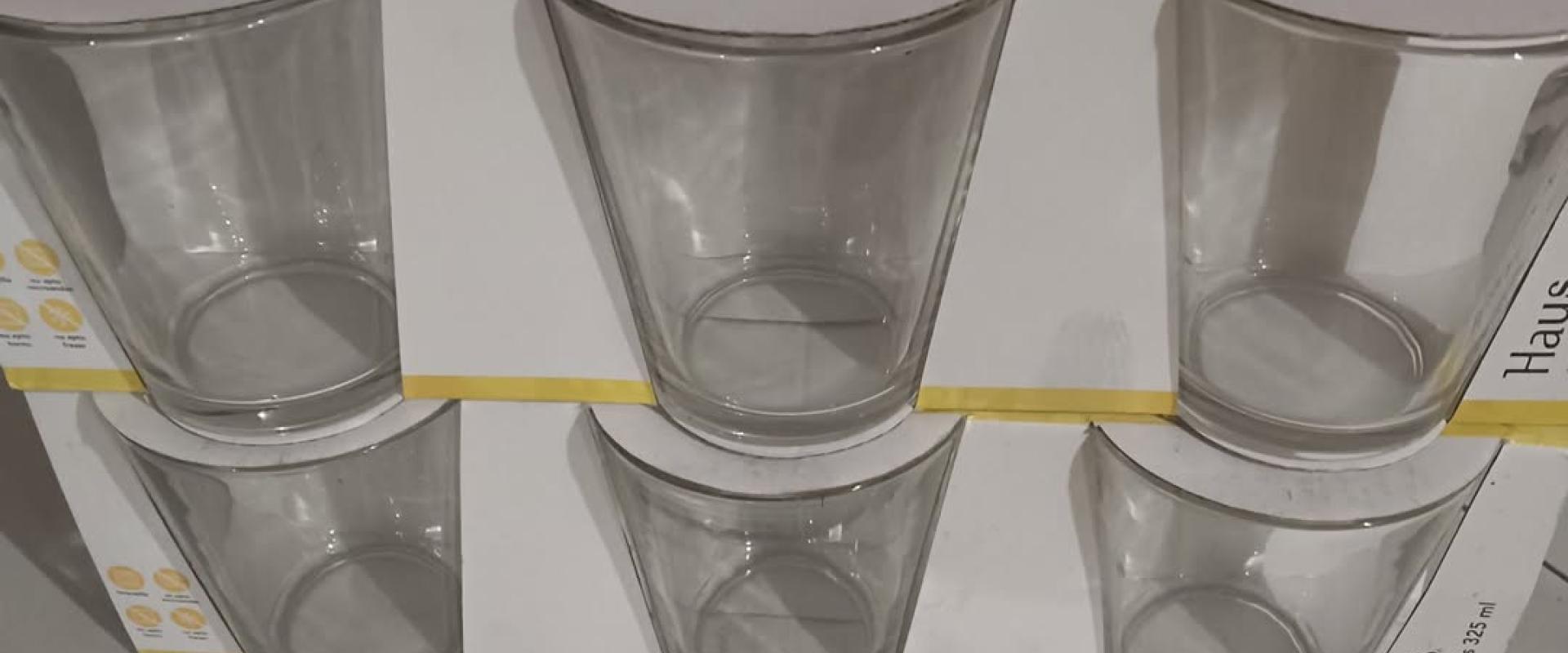 Set 6 vasos de vidrio Haus 325 ml