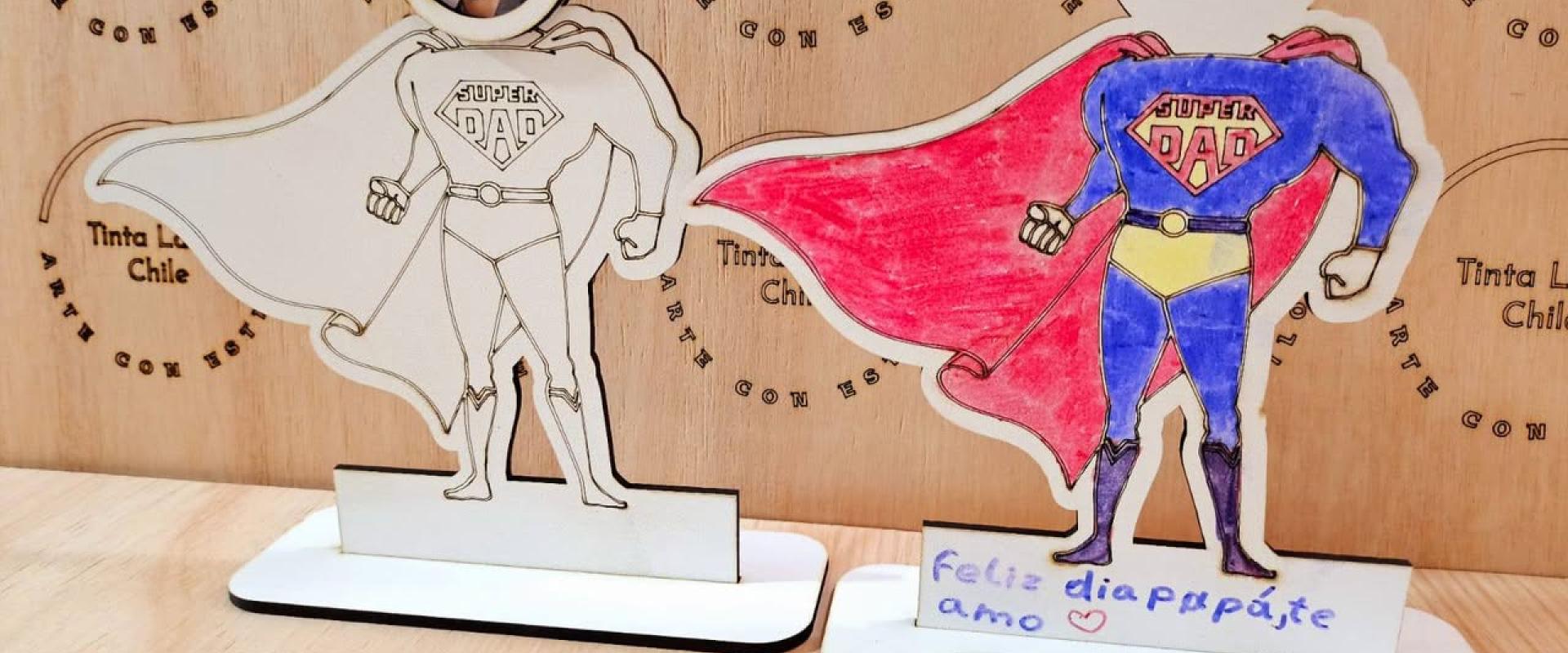 Marcos de fotos pintables para el Día del Padre
