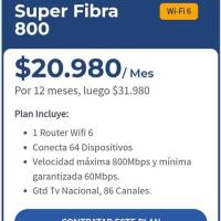 Plan Internet Super Fibra 800 Telsur