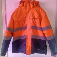 Chaqueta gruesa naranja reflectante