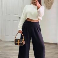 Pantalones de tela estilo Zara