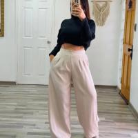 Pantalones de tela estilo Zara