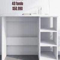Mueble de melamina blanco para microondas