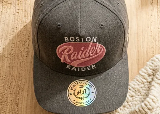 Boston Raider Snapback — Gris Carbón / Rosa