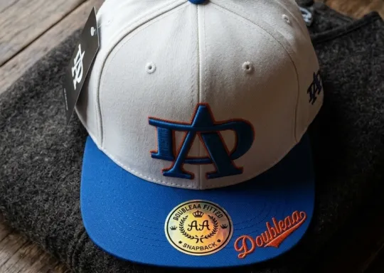 Gorra LA Snapback Blanco Azul Royal | Double AA Fitted Chile — Edición Clásica