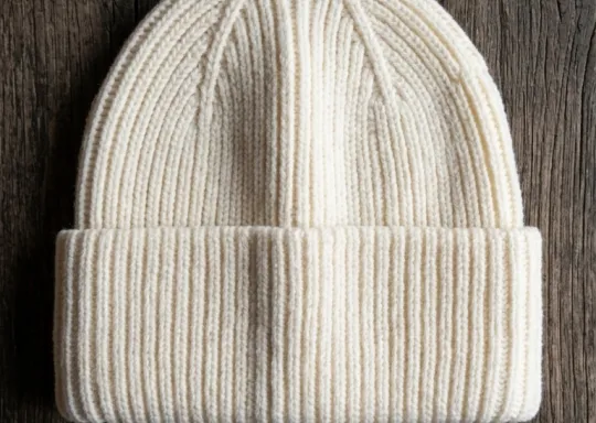 Gorro Beanie Crema Off-White | Double AA Fitted Chile — Minimalismo Puro