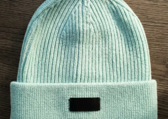 Gorro Beanie Turquesa Menta | Double AA Fitted Chile — Invierno Premium