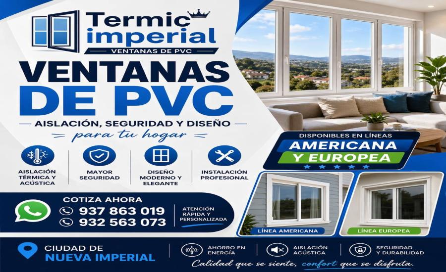 Ventanas de PVC Americanas Termic Imperial