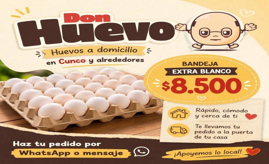Huevos Extra Blancos y más a domicilio