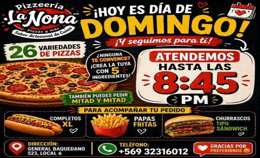 Pizzas Artesanales en Pizzería La Nona