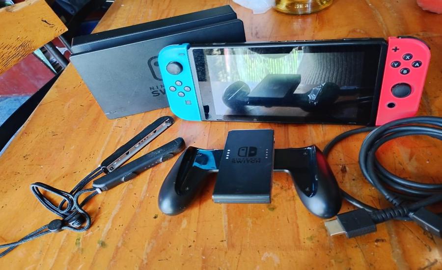 Nintendo Switch con accesorios