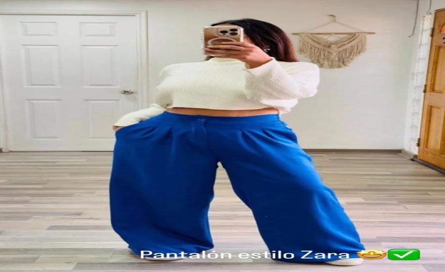 Pantalones de tela estilo Zara