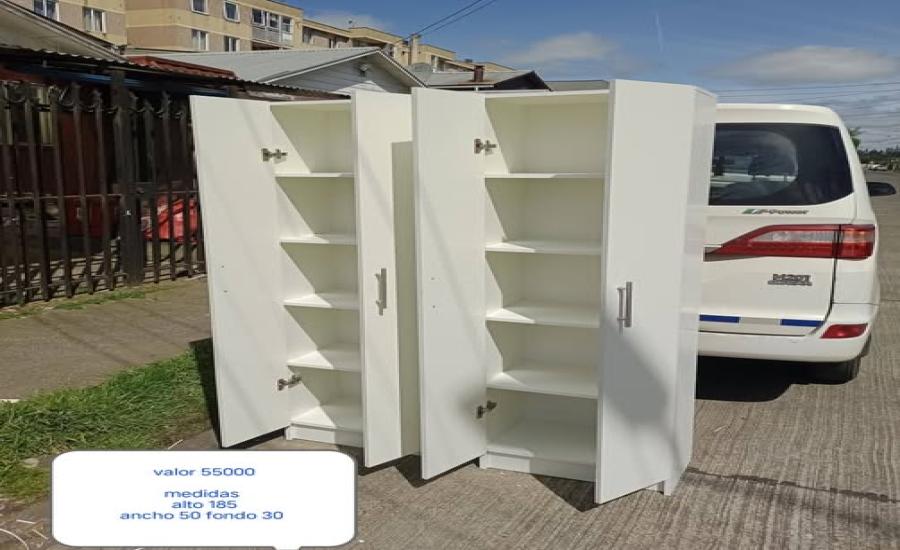 Muebles blancos (Alto 185, Ancho 50, Fondo 30)