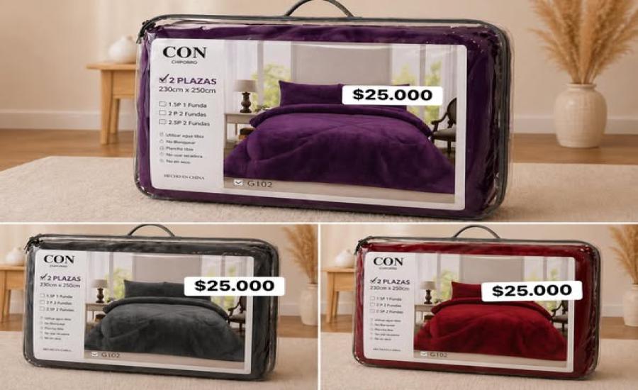 Cobertores de plush con chiporro 2 plazas