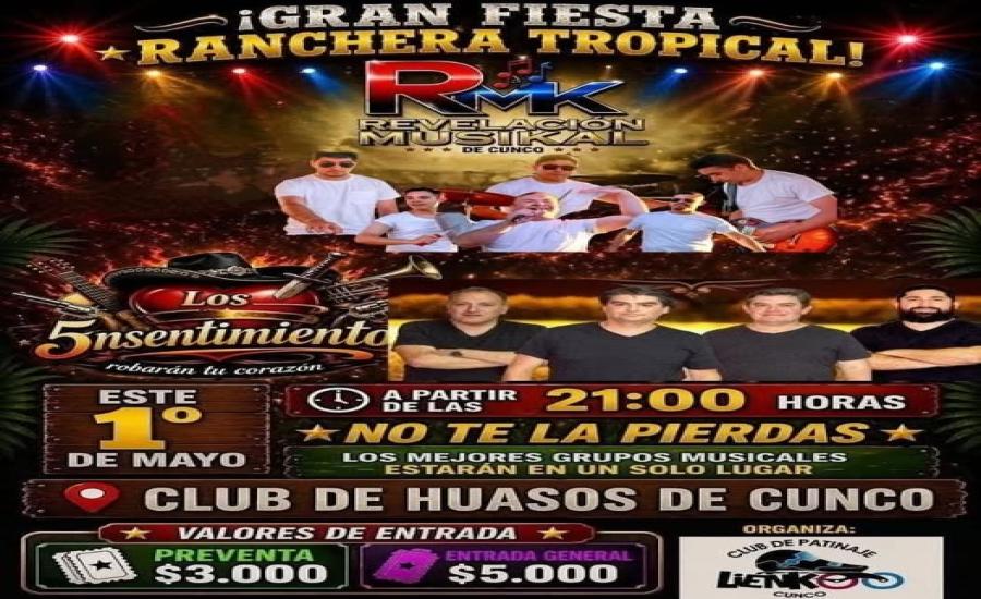 Entradas Fiesta Ranchera Tropical Club de Huasos