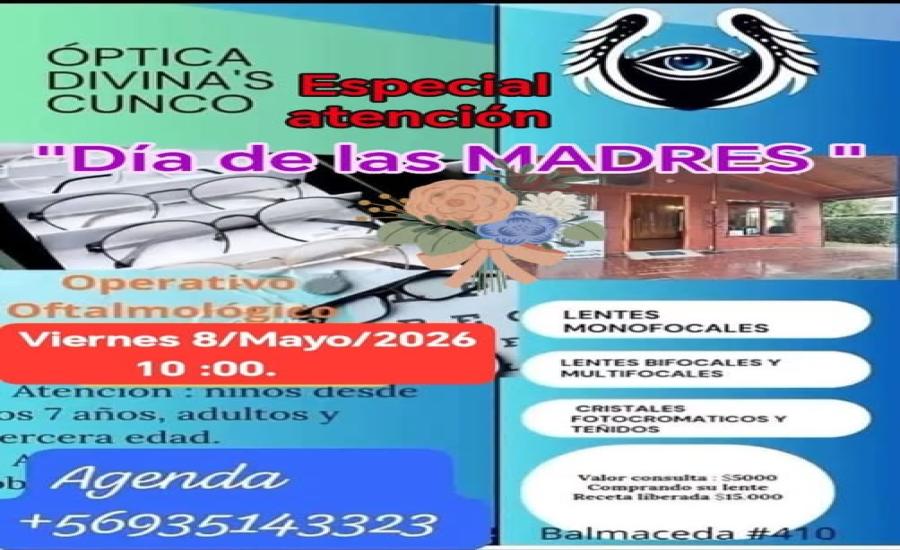Jornada Oftalmológica Óptica Divina's Cunco