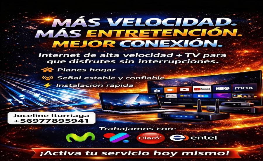 Planes de Internet Fibra y TV