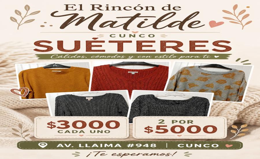 Suéteres El Rincón de Matilde