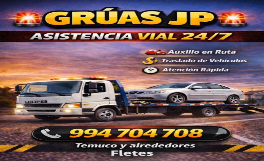 Servicio de Grúas JP - Asistencia Vial 24/7