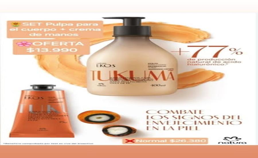 Set Natura Ekos Tukumã Pulpa Corporal + Crema Manos