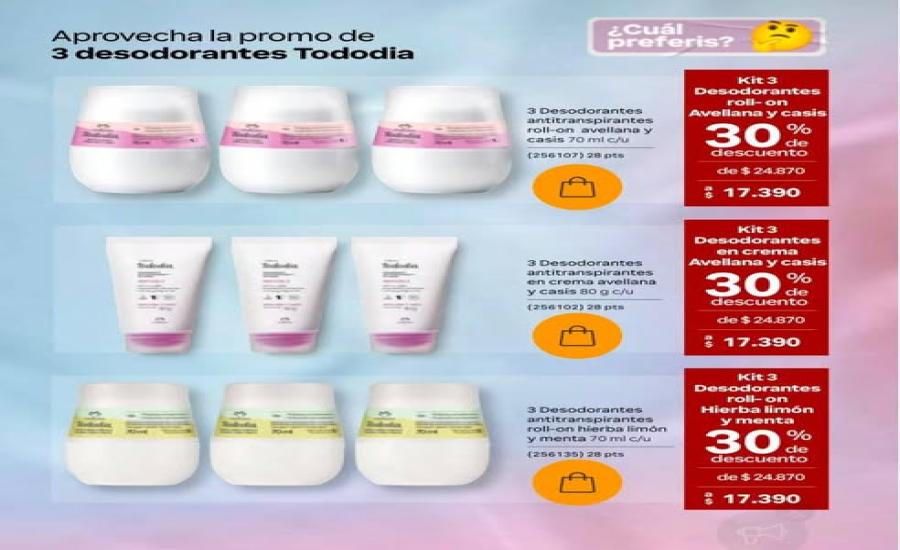 Kit 3 Desodorantes Natura Tododia