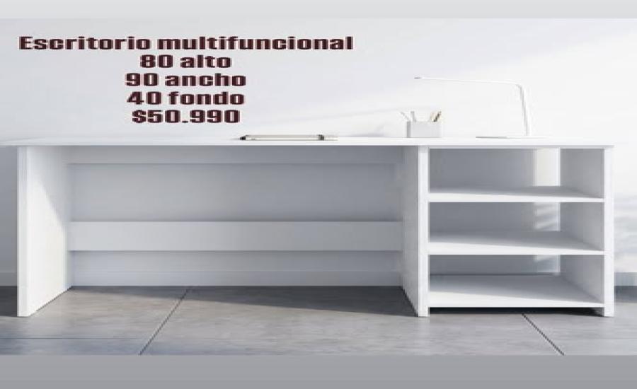 Escritorio multifuncional de melamina